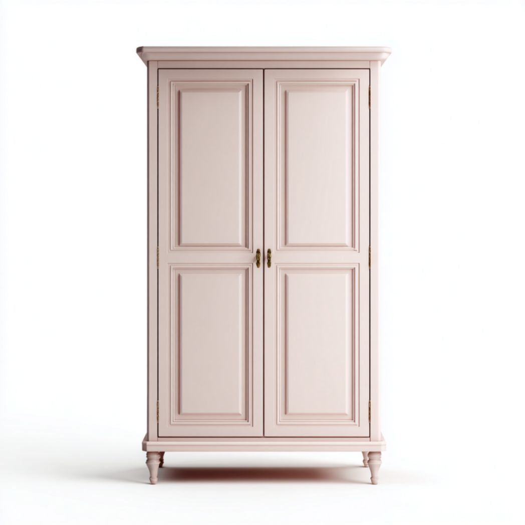 Wooden three-door wardrobe with modern design and natural finish 150 x 80 x 200cm